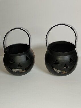 Hosley Vintage Halloween Votive Candle Holder Set of 2
